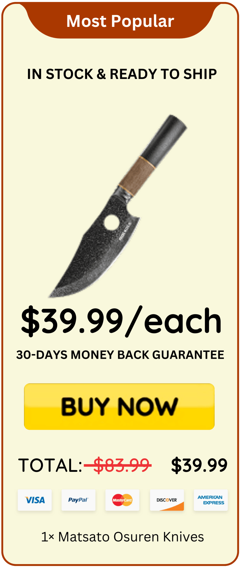 Matsato Osuren Chef Knife price 